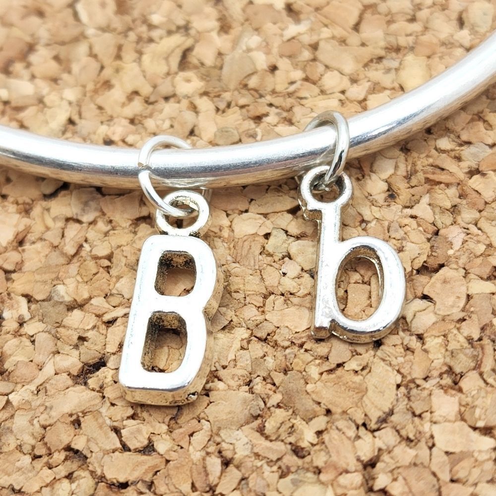 5/$21 Silver Letter B Intial Alphabet For Pandora